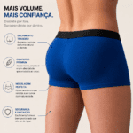 Cueca Mini Boxer John Skull BootyLift Pro com Enchimento Traseiro – Efeito Levanta Bumbum e Modelagem Anatômica 🍑🔥