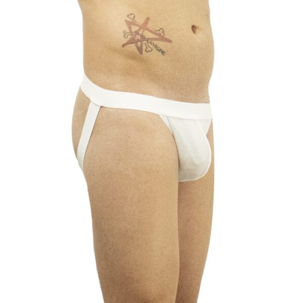 Cueca Jockstrap Transparente Sexy Com Alças John Skull - Imagem 3