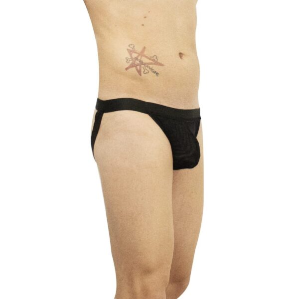 Cueca Jockstrap Transparente Sexy Com Alças John Skull - Imagem 4