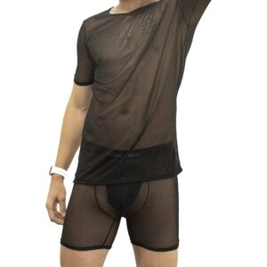 Conjunto Camiseta T-Shirt e Boxer Transparente John Skull