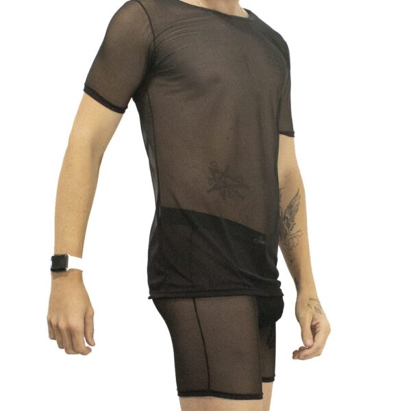 Conjunto Camiseta T-Shirt e Boxer Transparente John Skull - Imagem 3